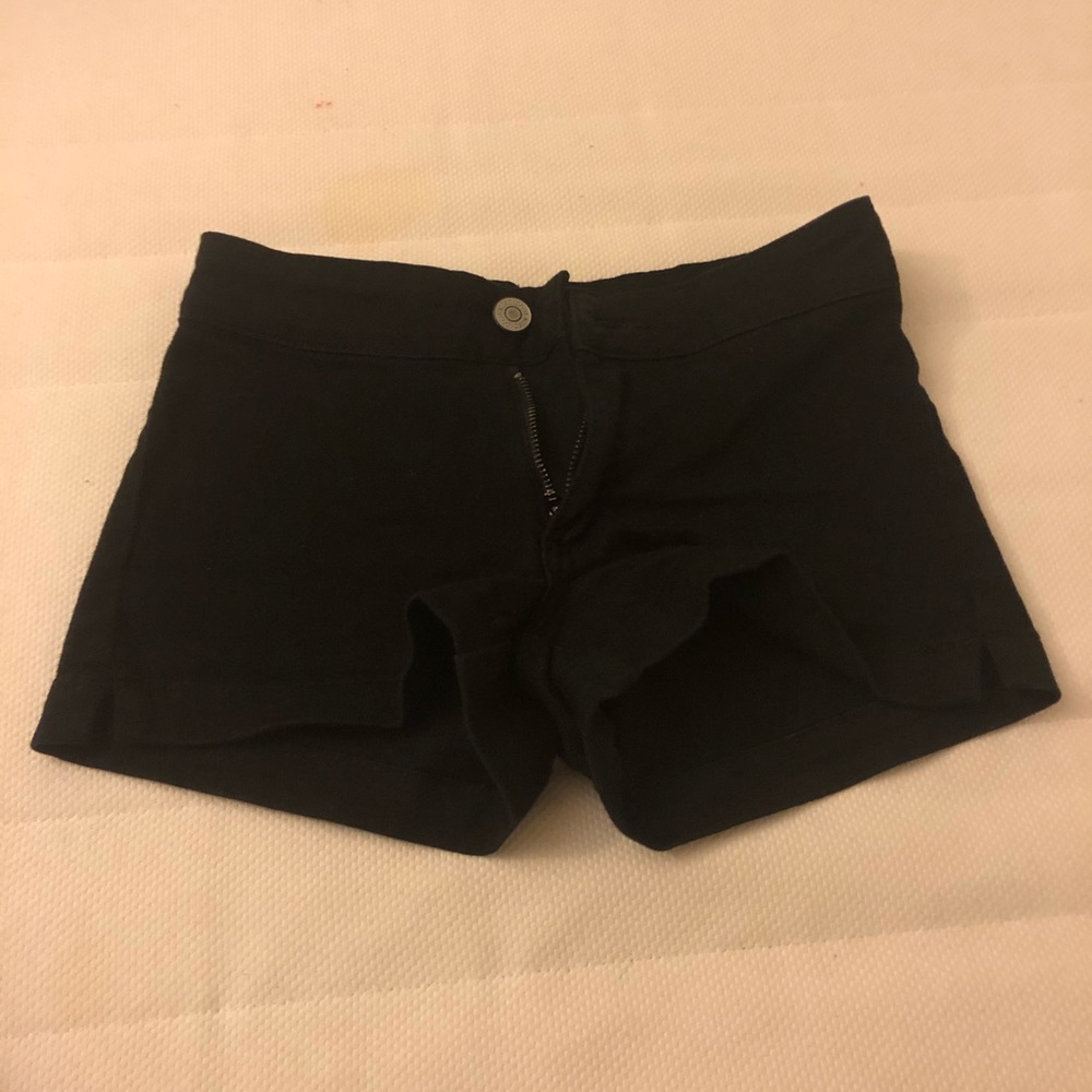 Size 0 black denims shorts